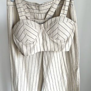 Windsor Two-Piece Linen Striped Set
